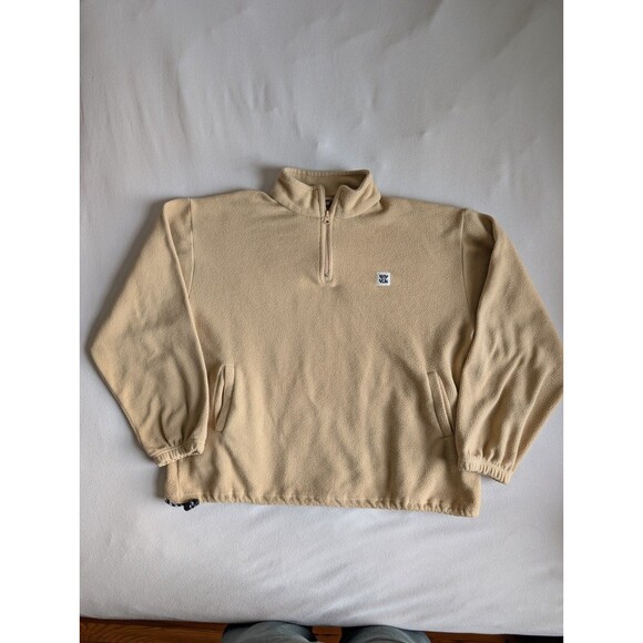 Lucy & Yak Tops - Lucy & Yak Stevie Oversized Fleece Pullover Cream Size Large